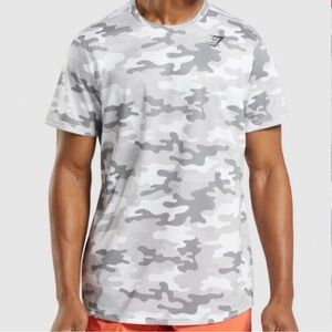 Gymshark Men's Gray Camo T-Shirt